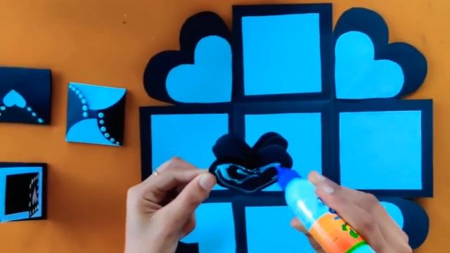 How to make Explosion box // Explosion box with chocolates // Birthday, Anniversary gift. смотреть онлайн