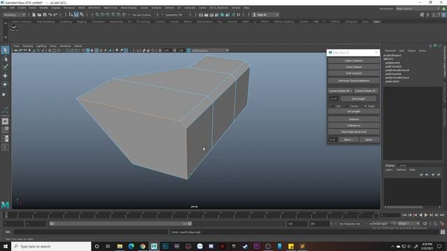 Maya Tool: Poly Tool смотреть онлайн