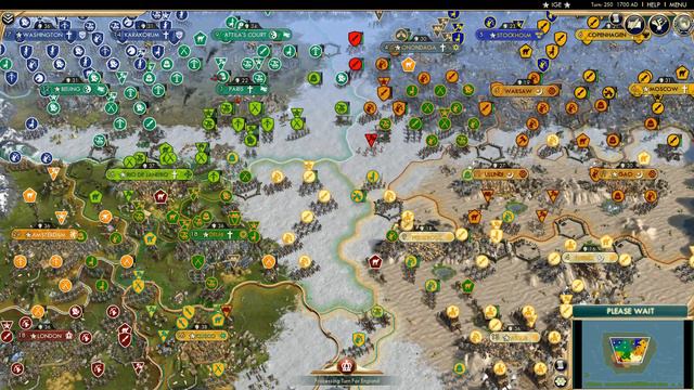 Civ 5 AI Only Timelapse: Battle of Biomes смотреть онлайн