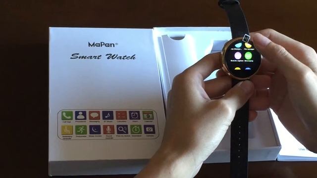 MaPan Smart Watch MW02;Heart rate monitor;360-Round Screen ;IPS Full view; Shaking hand Control; смотреть онлайн