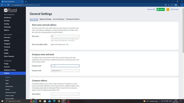 How to Edit and Change Company Name on Ecwid смотреть онлайн