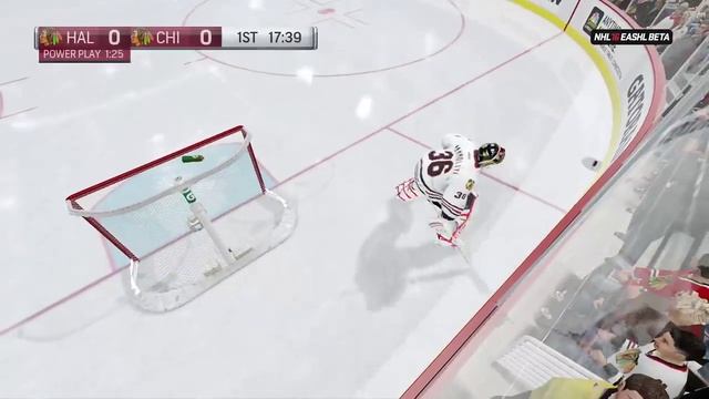 NHL 16 EASHL BETA GOALIE SCORES A GOAL!!! смотреть онлайн