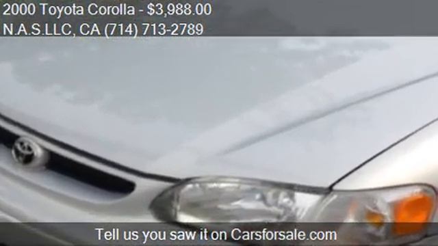 2000 Toyota Corolla for sale in COSTA MESA, CA 92626 at the смотреть онлайн