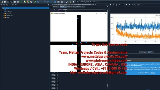 Q-learning based traffic lights control python project www.matlabprojectscode.com смотреть онлайн
