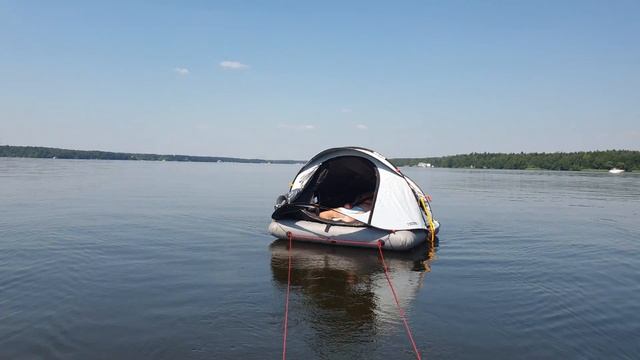 Матрас-палатка с мотором. Дом на воде))) Ямаха 9.9/15 водохранилище смотреть онлайн