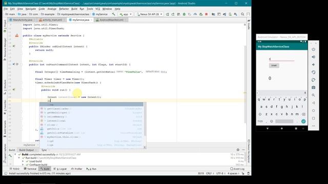 Create a stop watch or counter using broadcast and notification in foreground service in Android смотреть онлайн