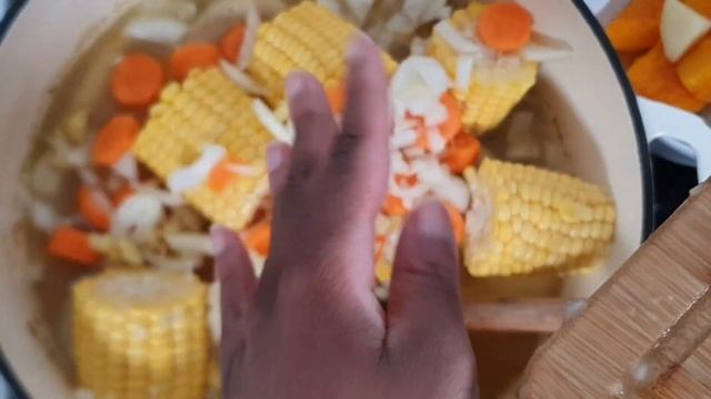 Jamaican Split Peas & Pumpkin Soup