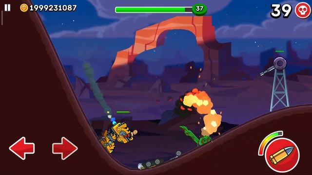 Gun Turrets and New Hard Levels in Epic Journey | Update Hills of Steel смотреть онлайн