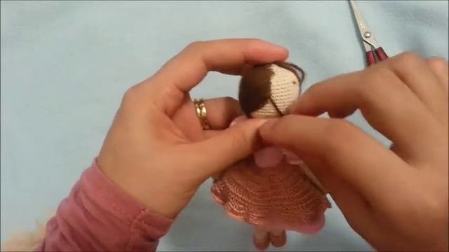 How To Embroider Doll's Hair