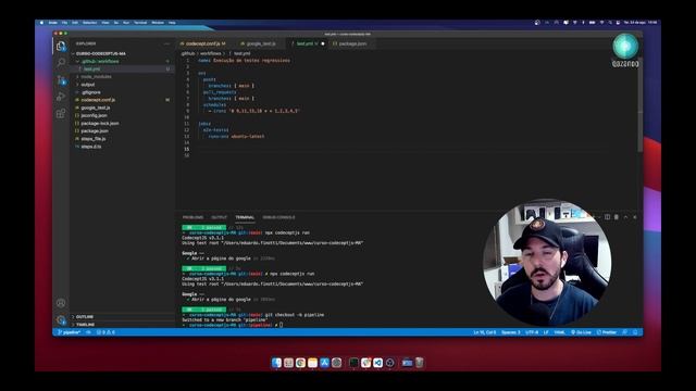 Criando uma PIPELINE de testes do Ci do GitHub Actions смотреть онлайн