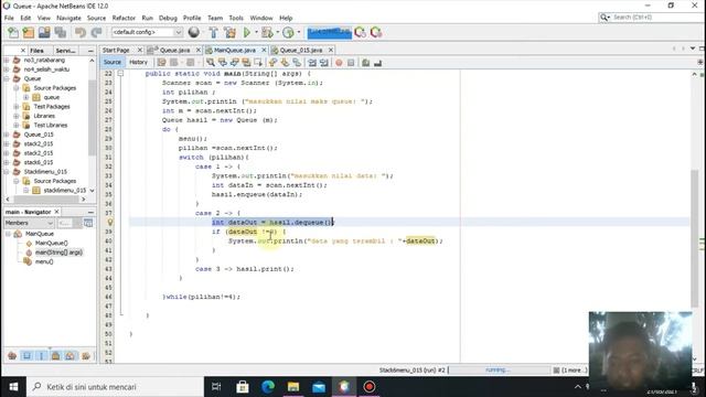 Penjelasan Program Java (Queue). смотреть онлайн