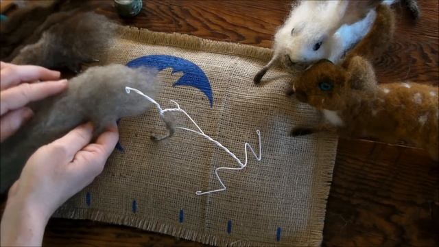 How to Needle Felt: Basket Bunny 1 by Sarafina Fiber Art смотреть онлайн