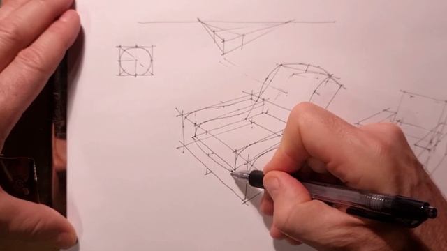 Как нарисовать кресло с фигурными подлокотниками, построение. смотреть онлайн