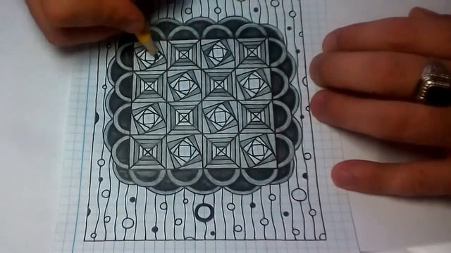 Рисунок в стиле зентангл - Зентангл 