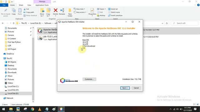 Install Netbeans IDE 12.2 in Windows 10 for HTML5 and PHP Web Application Development смотреть онлайн
