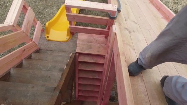 Как сделать на даче рай для детей? | Большая детская площадка своими руками смотреть онлайн