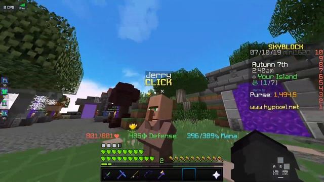 How to VISIT YOUR FRIENDS ISLAND in Hypixel Skyblock смотреть онлайн