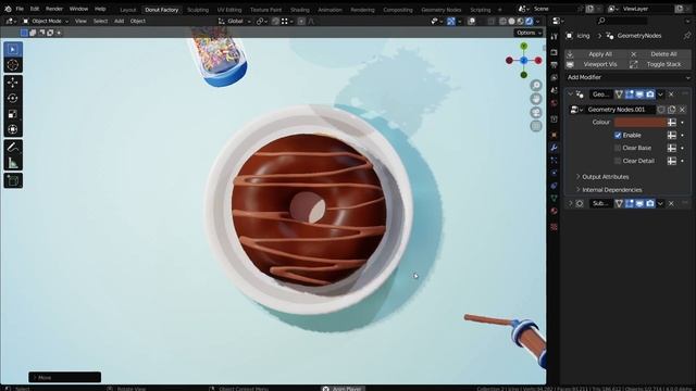 Simulating Donuts with Geometry Nodes смотреть онлайн