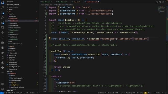 React Zustand Tutorial - 7. Subscribe and subscribeWithSelector Middleware (typescript) смотреть онлайн