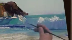 Морской пейзаж с чайкой