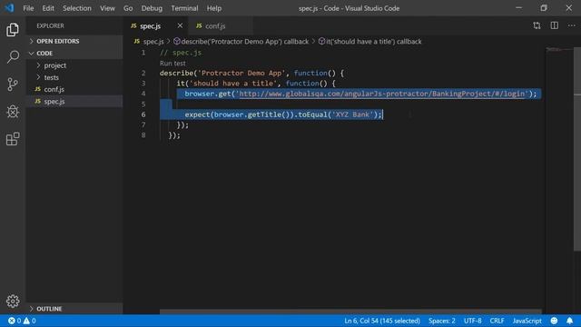 Learn How to Create a spec and config File | Protractor Angular Web Testing | Study Simple Series смотреть онлайн