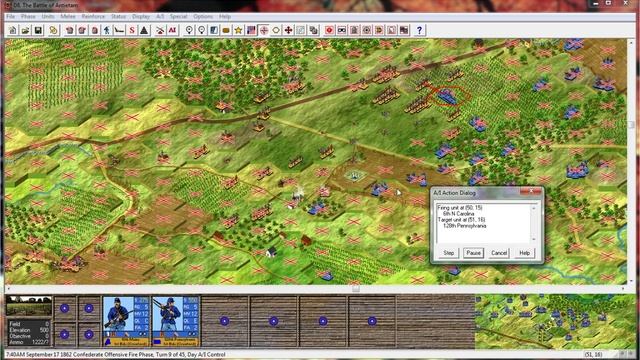 Let's Play Battleground: Antietam, Part 005: Me VS UI, 1-0 смотреть онлайн