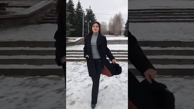 Черное пальто длинное смотреть онлайн
