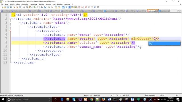 3. Add simple rules to an XSD, validate XML file смотреть онлайн