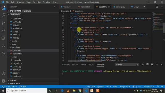 Part 07. Basic Template Extend | Python DJango Bangla (বাংলা) tutorial | ব্যাসিক টেমপ্লেট এক্সটেন্ смотреть онлайн