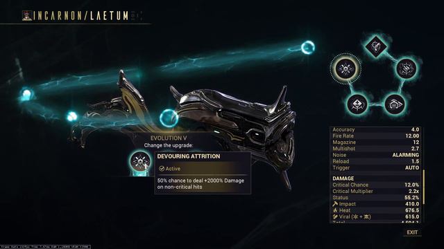Warframe Laetum Incarnon Weapon! Best Secondary? смотреть онлайн