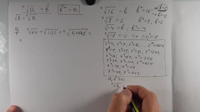 КОРЕНЬ N-Й СТЕПЕНИ ИЗ ЧИСЛА смотреть онлайн