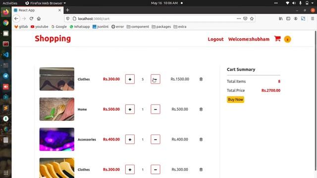 Create Shopping Cart using React смотреть онлайн