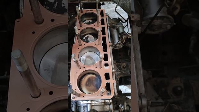 Обработка прокладки ГБЦ герметик ом