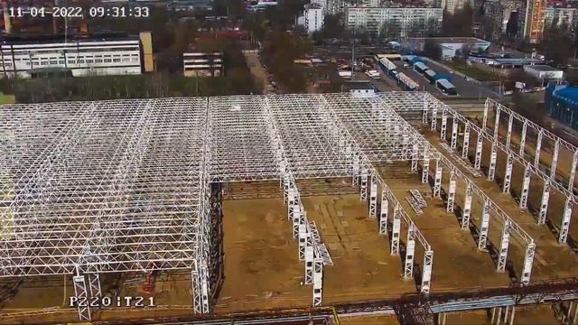 Строительство нового тракторного завода Ростсельмаш в России - увидеть за 60 секунд 2 года работ смотреть онлайн