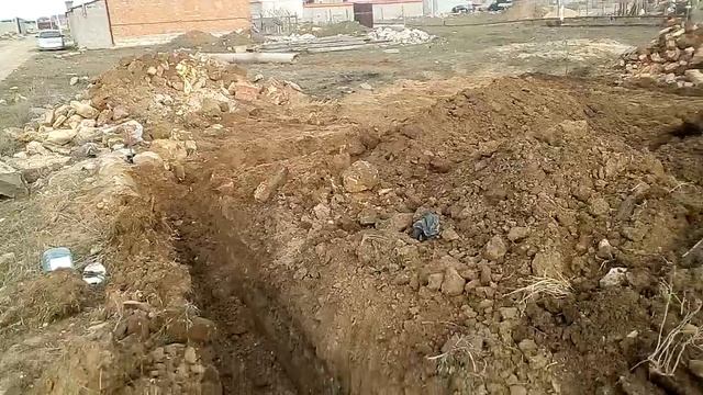 Траншея под каменный фундамент 6×7 м смотреть онлайн