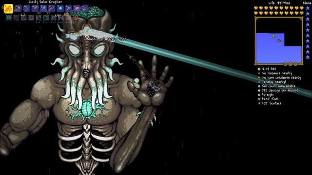 Terraria 1.3.0.8 ver Warrior Expert Moon Lord kill Guide (No Arena) смотреть онлайн