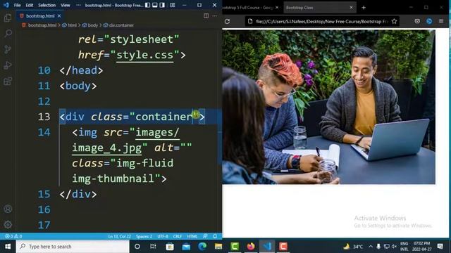 Bootstrap 5 Images: Img Fluid Thumbnail Float Rounded Bangla Tutorial | Bootstrap 5 Bangla Tutorial смотреть онлайн