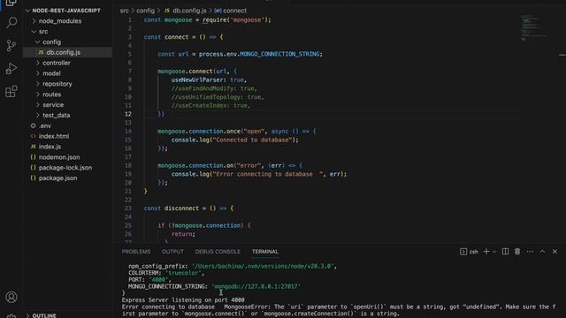 NodeJS REST API With MongoDB- JavaScript EP17 - Configure Environment Variables | Bachina Labs EP5 смотреть онлайн