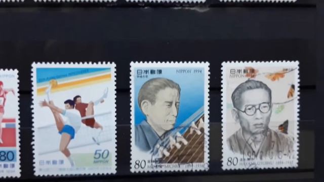 Large collection of stamps from Japan смотреть онлайн