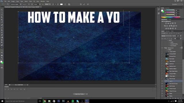 How To Make A Cool YouTube Thumbnail EASILY On Photoshop! (2016) (Template) (FAST) смотреть онлайн