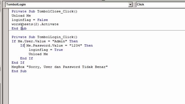 Membuat Login Form Worksheet Rahasia | Excel Tutorial смотреть онлайн