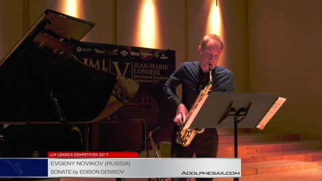 Londeix 2017 - Semifinal - Evgeny Novikov (Russia) - Sonate by Edison Denisov смотреть онлайн