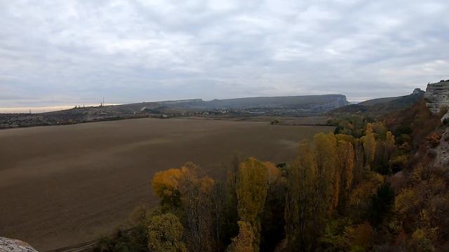 #244 Прекрасные виды степного Крыма с горы Крокодил долины реки Бельбек. Село Танковое. Бахчисарай смотреть онлайн