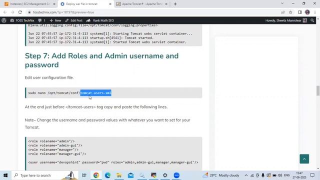 Deploy WAR file in Tomcat Server | Access war file on browser | Tomcat Host Manager Remote access смотреть онлайн