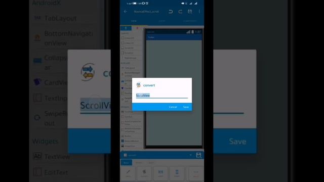How to make bounce effect for ScrollView , Like in huawei devices. In sketchware. смотреть онлайн