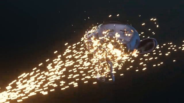 Bullets Collision and Sparkles - Blender Geometry Simulation 3.6; Noding-Product смотреть онлайн