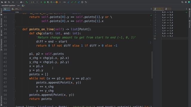 Advent of Code 2021 Day 5, Python Solution смотреть онлайн