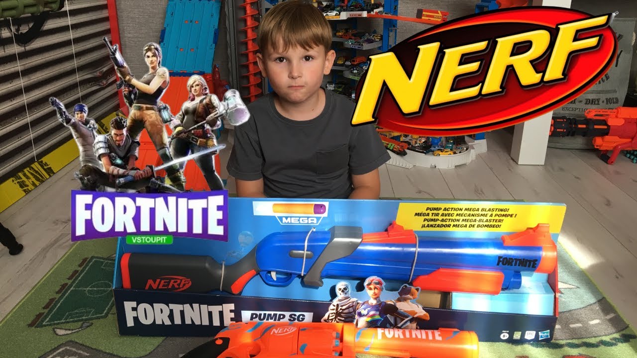 Бластер Nerf Fortnite дробовик. Битва Nerf. Распаковка и обзор смотреть онлайн