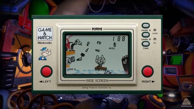 Nintendo Game & Watch - Popeye - Classic Gameplay - Playing GAME A - Road to 999 game 1 смотреть онлайн