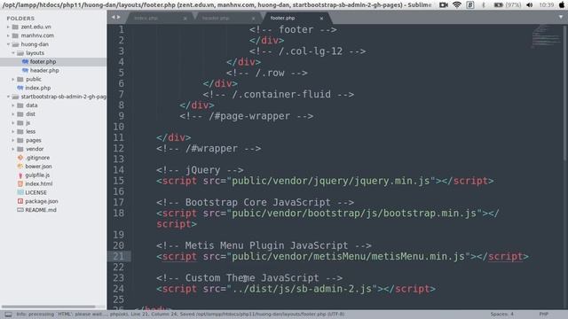 [ PHP ] - Hướng dẫn cắt template html thành php - p2 || Nguyễn Mạnh смотреть онлайн
